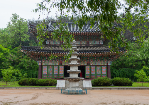 Kwangbok temple pagoda, Pyongan Province, Pyongyang, North Korea