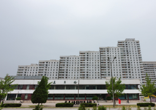 Apartements buildings in the city center, Pyongan Province, Pyongyang, North Korea