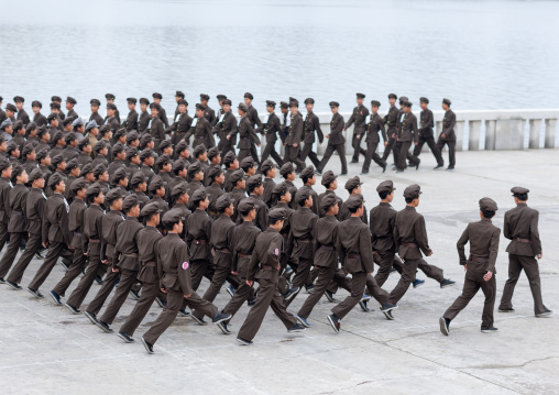 North Korean army parade on Kim il Sung square, Pyongan Province, Pyongyang, North Korea