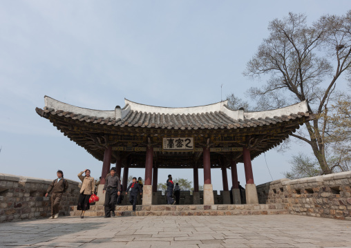 Pavillon in a park, Pyongan Province, Pyongyang, North Korea
