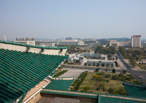 View on the city from the Grand people's study house, Pyongan Province, Pyongyang, North Korea