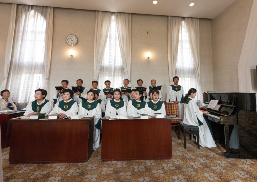 Chilgol protestant church, Pyongan Province, Pyongyang, North Korea