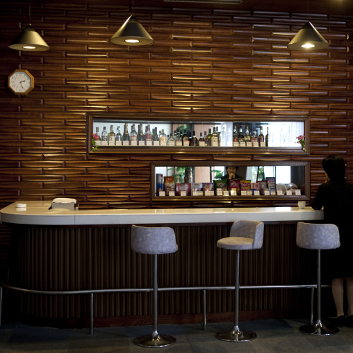 Bar in Koryo hotel, Pyongan Province, Pyongyang, North Korea