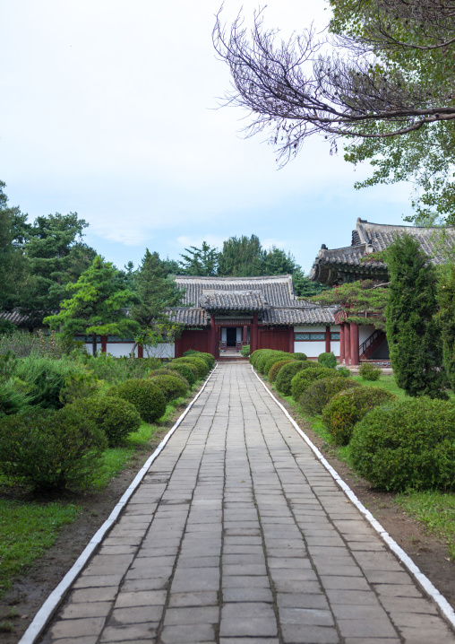 Path leading to the former home of king Ri Song Gye, South Hamgyong Province, Hamhung, North Korea
