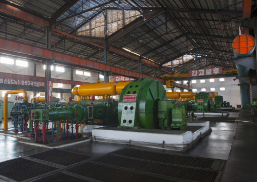 Machinery in Hungnam nitrogen fertilizer plant, South Hamgyong Province, Hamhung, North Korea