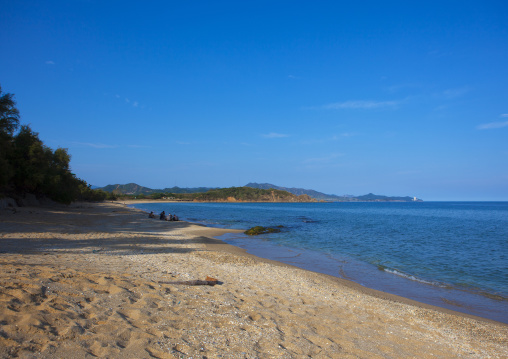 Majon beachfront holiday cottages beach, South Hamgyong Province, Hamhung, North Korea