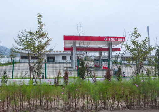 Empty munjeon gas station, South Hamgyong Province, Hamhung, North Korea