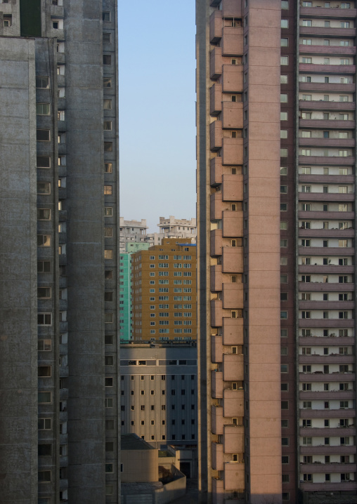 Apartments buildings, Pyongan Province, Pyongyang, North Korea
