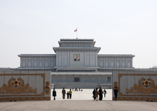 Kumsusan memorial palace entrance, Pyongan Province, Pyongyang, North Korea
