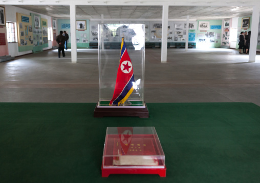 The armistice agreement in the North Korea peace museum, North Hwanghae Province, Panmunjom, North Korea