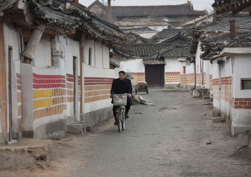 Small street in the old town, North Hwanghae Province, Kaesong, North Korea