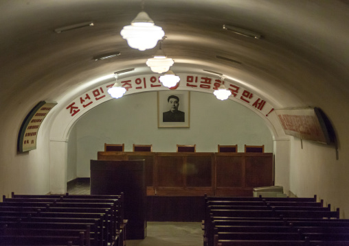 Underground office in Jonsung revolutionary museum, Pyongan Province, Pyongyang, North Korea