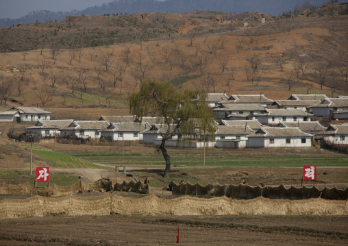 Farmers village in the countryside, Pyongan Province, Pyongyang, North Korea
