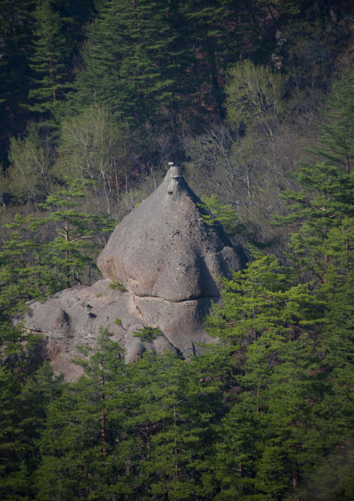 Phallic rock formations, North Hamgyong province, Chilbosan, North Korea