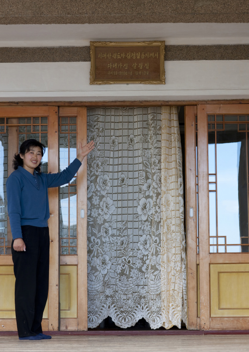 North Korean woman who had a visit of Kim Jong il in her house, North Hamgyong Province, Jung Pyong Ri, North Korea