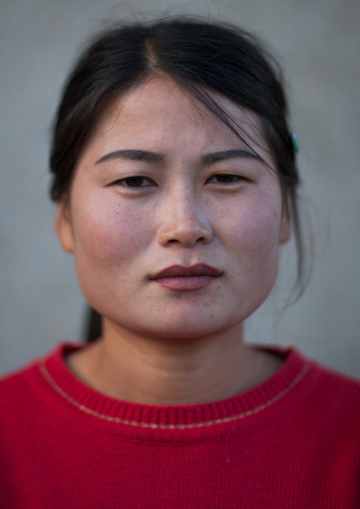 Portrait of a North Korean woman, North Hamgyong Province, Jung Pyong Ri, North Korea