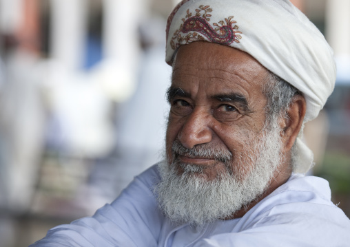 Old Man In Traditional Costum, Sinaw, Oman