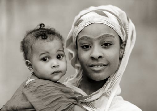 Woman With Her Baby, Salalah, Oman