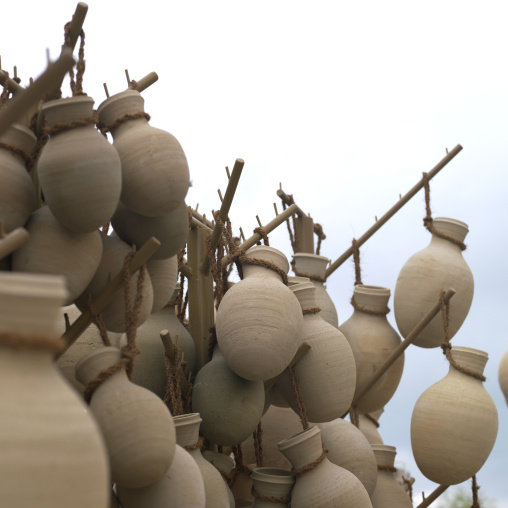 Water Pots Hung On The Window, Nizwa, Oman
