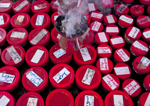 Frankincense In Red Pot, Ibra Souq, Oman