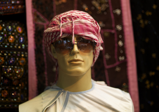Model Dressing In Arabic Style And Wearing A Pair Of Sunglasses, Muttrah Souk, Muscat, Oman