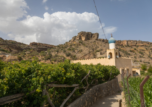 Mosque in a village mountain, Jebel Akhdar, Sayq, Oman