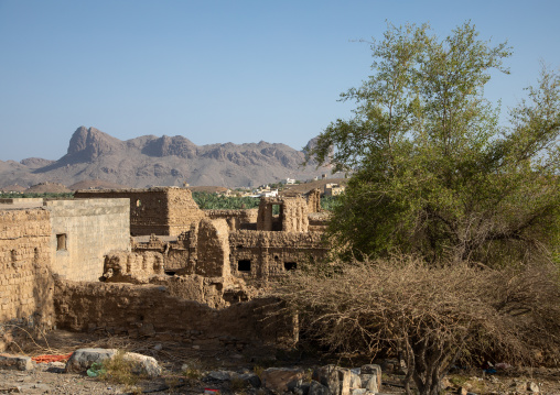 Old abandoned house in a village, Ad Dakhiliyah Region, Al Hamra, Oman