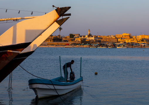 Dhows in the port, Dhofar Governorate, Mirbat, Oman