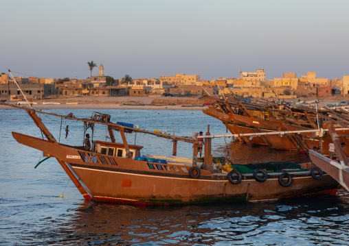 Dhows in the port, Dhofar Governorate, Mirbat, Oman