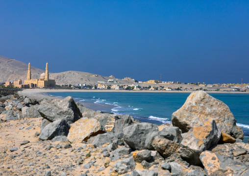 Mosque on the seaside, Musandam Governorate, Khasab, Oman