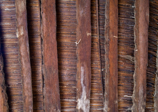 Traditional ceiling in an old house, Ad Dakhiliyah ‍Governorate, Birkat Al Mouz, Oman