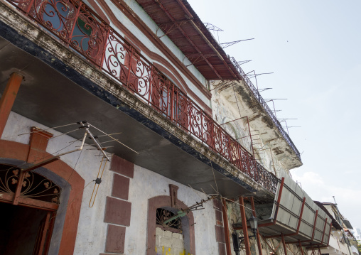 Panama, Province Of Panama, Panama City, Renovation On An Old Building Begins In Unesco Protected Area Of Casco Viejo