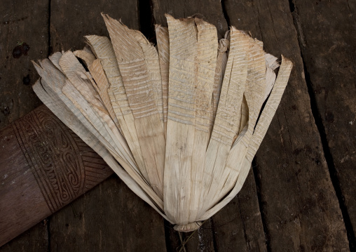 Dried banana leaves used as local money, Milne Bay Province, Trobriand Island, Papua New Guinea