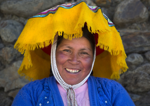Woman In Traditional Clothing, Qoyllur Riti Festival, Ocongate Cuzco, Peru