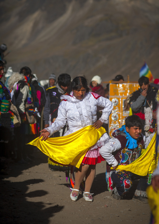 Procession And Dances During Qoyllur Riti Festival, Ocongate Cuzco, Peru