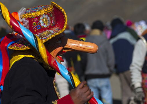 Auqa Chileno With Long Nose, Qoyllur Riti Festival, Peru