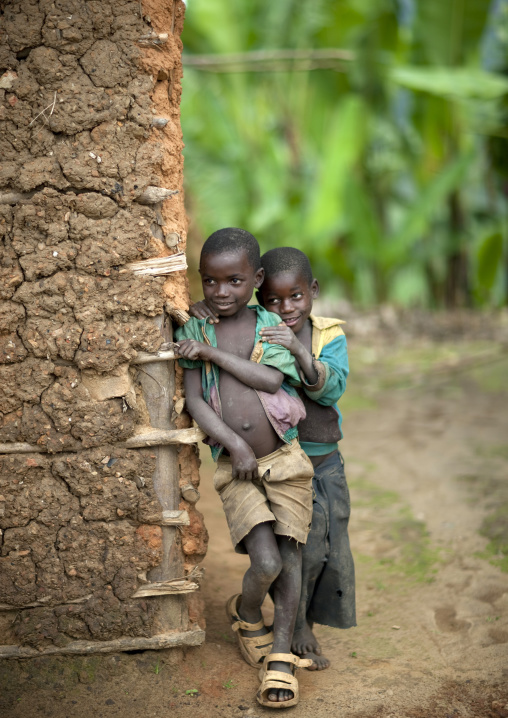 Batwa tribe children, Western Province, Cyamudongo, Rwanda