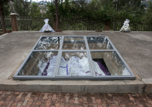 Graves in gisozi genocide memorial site, Kigali Province, Kigali, Rwanda