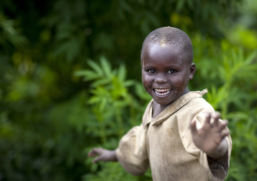 Smiling boy in volcanoes national park, Northwest Province, Rehengeri, Rwanda