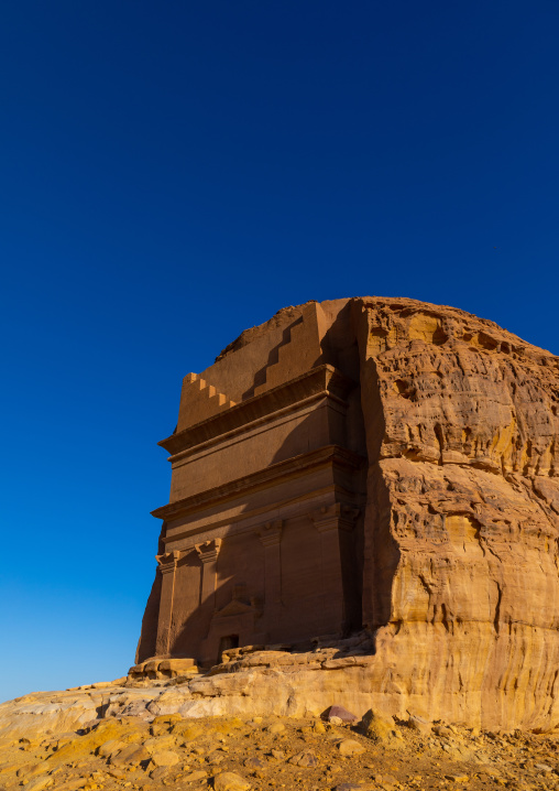 Qasr al-Farid tomb of Lihyan son of Kuza in Madain Saleh, Al Madinah Province, Alula, Saudi Arabia