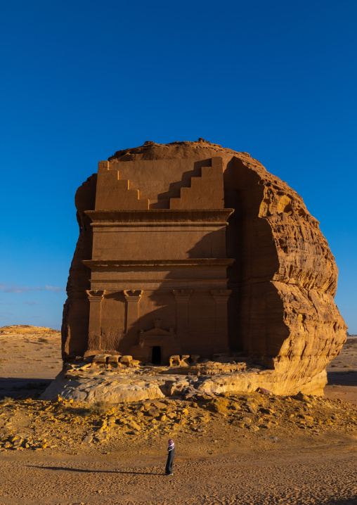 Qasr al-Farid tomb of Lihyan son of Kuza in Madain Saleh, Al Madinah Province, Alula, Saudi Arabia