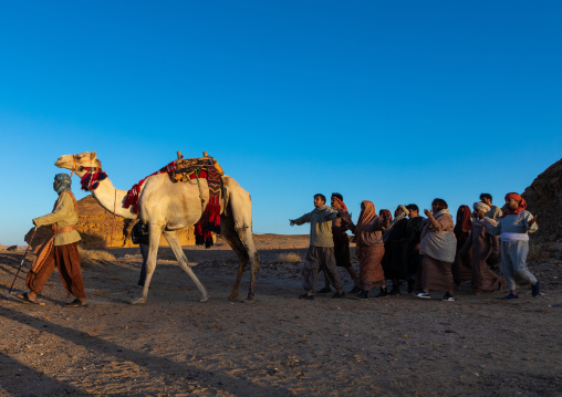 Saudi actors during an historical play in an open air theater in Madain Saleh, Al Madinah Province, Alula, Saudi Arabia