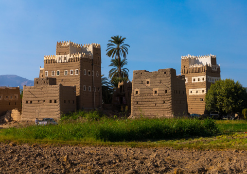 Traditional old multi-storey mud houses, Najran Province, Najran, Saudi Arabia