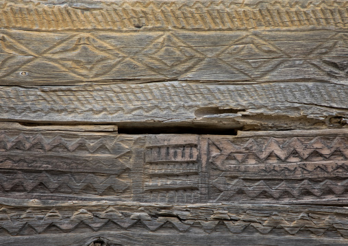 Old wooden door in al-Namas village, Al-Bahah region, Altawlah, Saudi Arabia