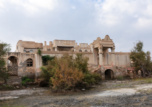Abandoned Abdullah al-Suleiman palace, Mecca province, Taïf, Saudi Arabia