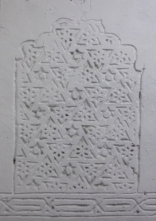 Beautiful decorative stucco plasterwork in Abdullah Matbouli house, Mecca province, Jeddah, Saudi Arabia