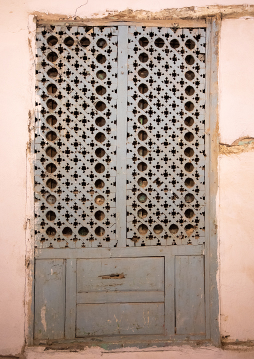 Abdullah Matbouli house window in al-Balad quarter, Mecca province, Jeddah, Saudi Arabia