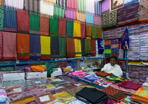 Textiles shop, Mecca province, Jeddah, Saudi Arabia
