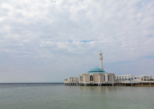 The floating mosque or masjid Bibi Fatima, Mecca province, Jeddah, Saudi Arabia