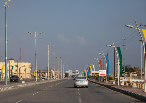 Road on the island, Red Sea, Farasan, Saudi Arabia